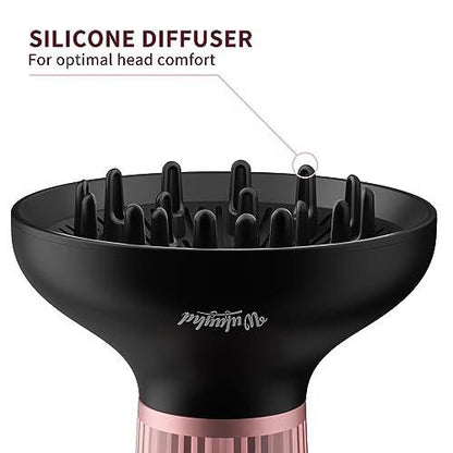 WUFAYHD Diffusor-Haartrockner für Lockiges Haar: Professioneller 2-in-1 Diffusor & Haartrockner mit Ionen- & Keramik-Technologie für welliges Haar – Verbessert Locken und Wellen, reduziert Frizz – Geschenk für Frauen