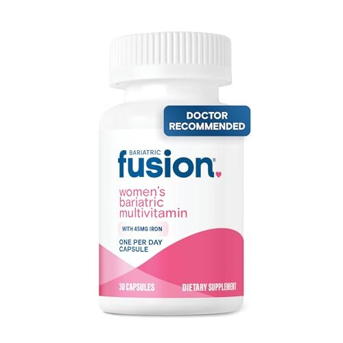 Bariatric Fusion Bariatrisches Multivitamin mit Eisen für Frauen | Haar-, Haut- und Nagelkomplex gegen Haarausfall nach bariatrischer Operation & GLP-1 | 30 Kapseln | 1-Monats-Vorrat