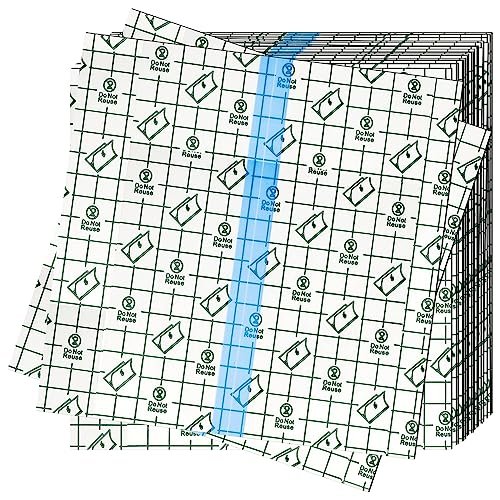 OBTANIM 50 Blatt Transparente wasserdichte dehnbare Klebeverbände – Klarsichtfolie als Tattoo-Schutz, Dusch- und Schwimmschutz (20 x 20 cm)