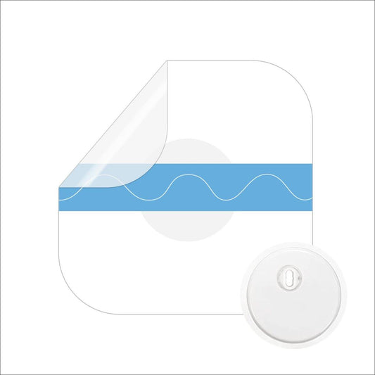 Wasserdichte Aufkleber für Freestyle Libre 3 Sensorabdeckungen – 50 Stück wasserdichte CGM-Pflaster für Freestyle Libre 3 (6,5 cm)