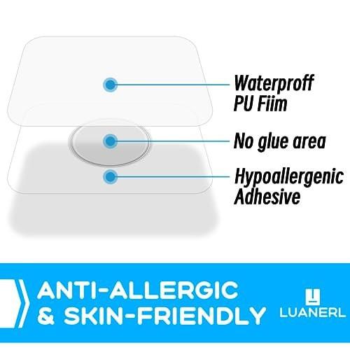 Wasserdichte Aufkleber für Freestyle Libre 3 Sensorabdeckungen – 50 Stück wasserdichte CGM-Pflaster für Freestyle Libre 3 (6,5 cm)