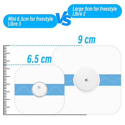 Wasserdichte Aufkleber für Freestyle Libre 3 Sensorabdeckungen – 50 Stück wasserdichte CGM-Pflaster für Freestyle Libre 3 (6,5 cm)