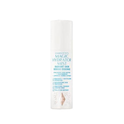 Charlotte Tilbury Magic Hydrator Face Mist - Feuchtigkeitsspray für sofortigen, strahlenden Glow - Optimiert die Aufnahme von Pflegeprodukten, belebt den Teint und hinterlässt sichtbar strahlende Haut