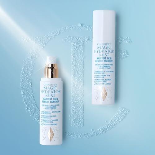 Charlotte Tilbury Magic Hydrator Face Mist - Feuchtigkeitsspray für sofortigen, strahlenden Glow - Optimiert die Aufnahme von Pflegeprodukten, belebt den Teint und hinterlässt sichtbar strahlende Haut