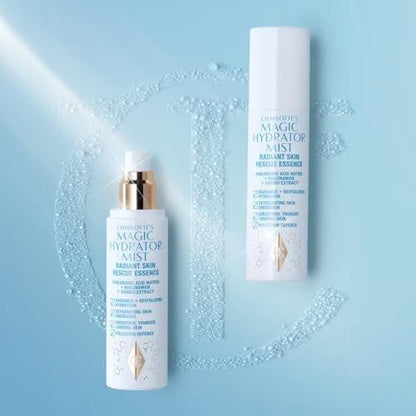Charlotte Tilbury Magic Hydrator Face Mist - Feuchtigkeitsspray für sofortigen, strahlenden Glow - Optimiert die Aufnahme von Pflegeprodukten, belebt den Teint und hinterlässt sichtbar strahlende Haut