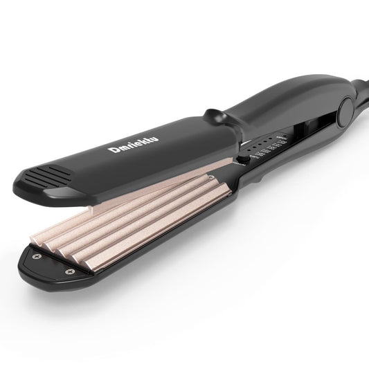 Dmriektu Haar-Crimper für voluminöses, flauschiges Styling – Keramik-Crimping-Eisen mit Dual-Voltage & Auto-Off
