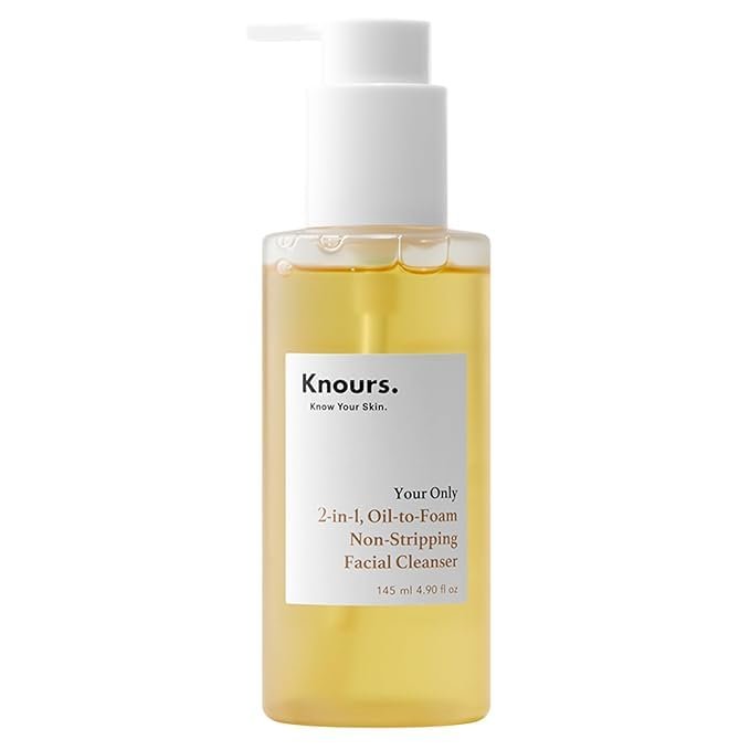 Knours. Korean 2-in-1 Makeup Remover | Öl-zu-Schaum Reiniger | Jojoba + Honig | Nicht austrocknend | 145 ml