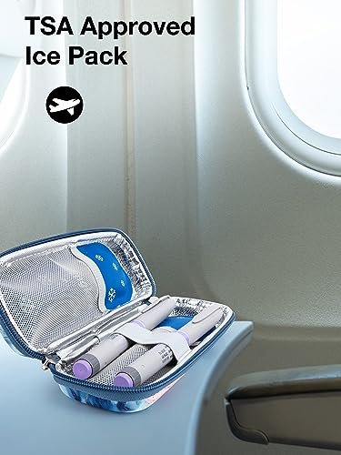 Leng Ke TSA-zugelassene Kühlpacks 4 Stück, wiederverwendbare Kühlpacks für Insulin-Reiseetui