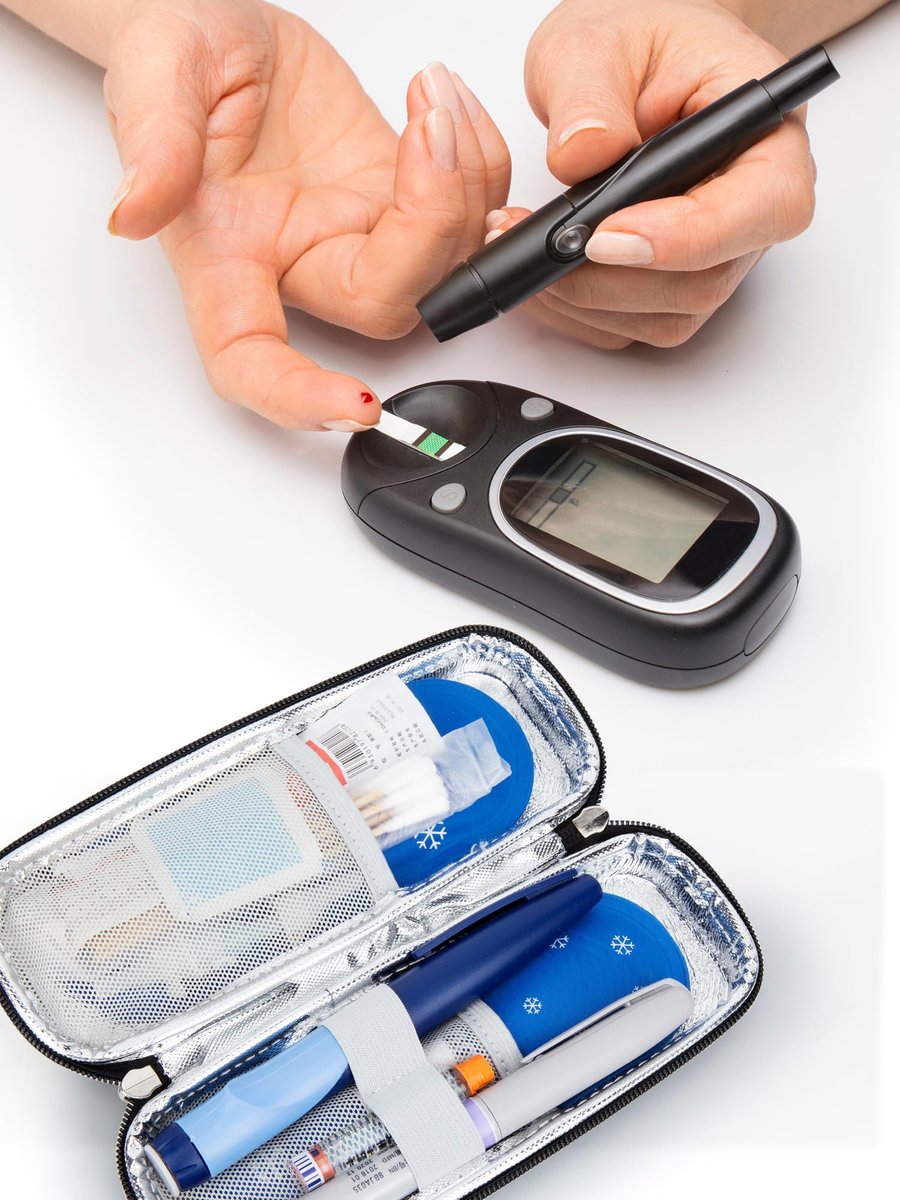 Leng Ke TSA-zugelassene Kühlpacks 4 Stück, wiederverwendbare Kühlpacks für Insulin-Reiseetui