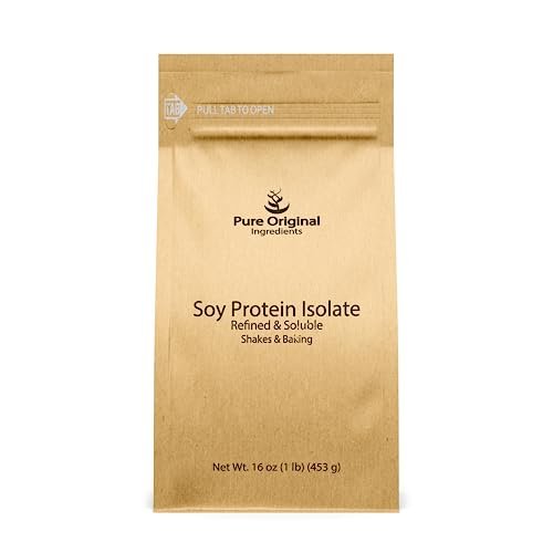 PURE ORIGINAL INGREDIENTS Sojaprotein-Isolat, Immer rein, keine Füllstoffe oder Zusätze (1 Pfund)