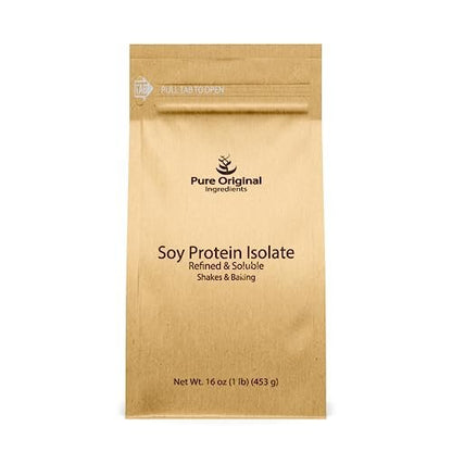 PURE ORIGINAL INGREDIENTS Sojaprotein-Isolat, Immer rein, keine Füllstoffe oder Zusätze (1 Pfund)
