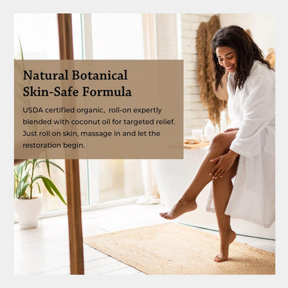 Bio Weihrauch & Myrrhe Roll-On für Körperbeschwerden, Steifheit & Kribbeln - USDA Bio Aromatherapie Roller, 10ml