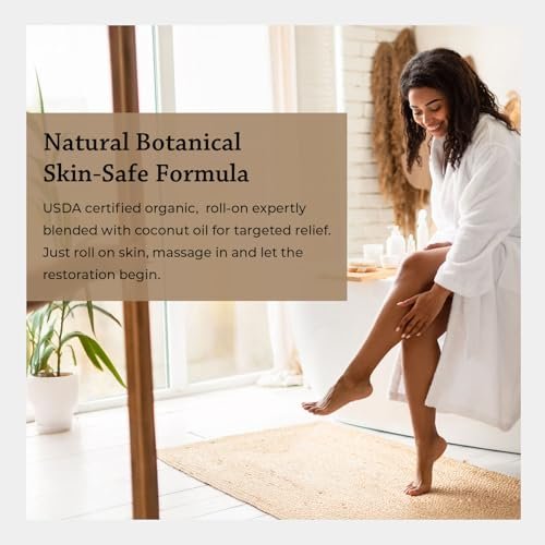 Bio Weihrauch & Myrrhe Roll-On für Körperbeschwerden, Steifheit & Kribbeln - USDA Bio Aromatherapie Roller, 10ml