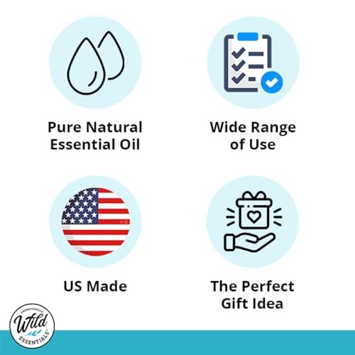 Wild Essentials Weißer Salbei 100% Reines Ätherisches Öl - 10ml, Premium-Qualität, Hergestellt und Abgefüllt in den USA, Reinigend, Klärend, Entspannend