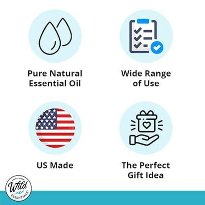 Wild Essentials Weißer Salbei 100% Reines Ätherisches Öl - 10ml, Premium-Qualität, Hergestellt und Abgefüllt in den USA, Reinigend, Klärend, Entspannend