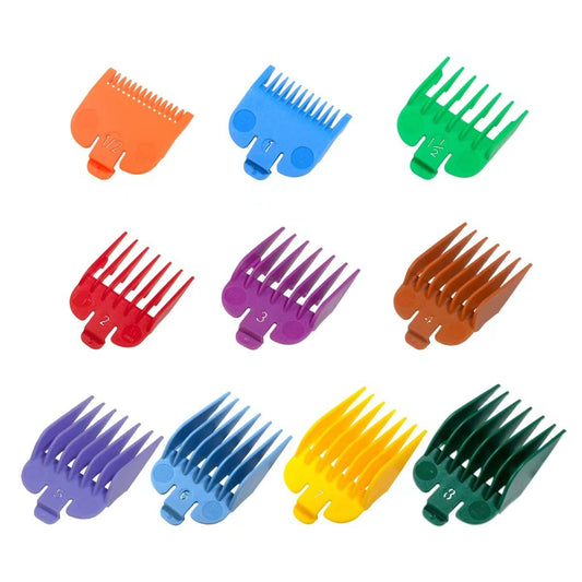 Clipper Guards Set Kompatibel mit den meisten Wahl Clippern, Farbcodierte Clipper Führungen Ersatz - 1/16" bis 1", 10-teiliges Set