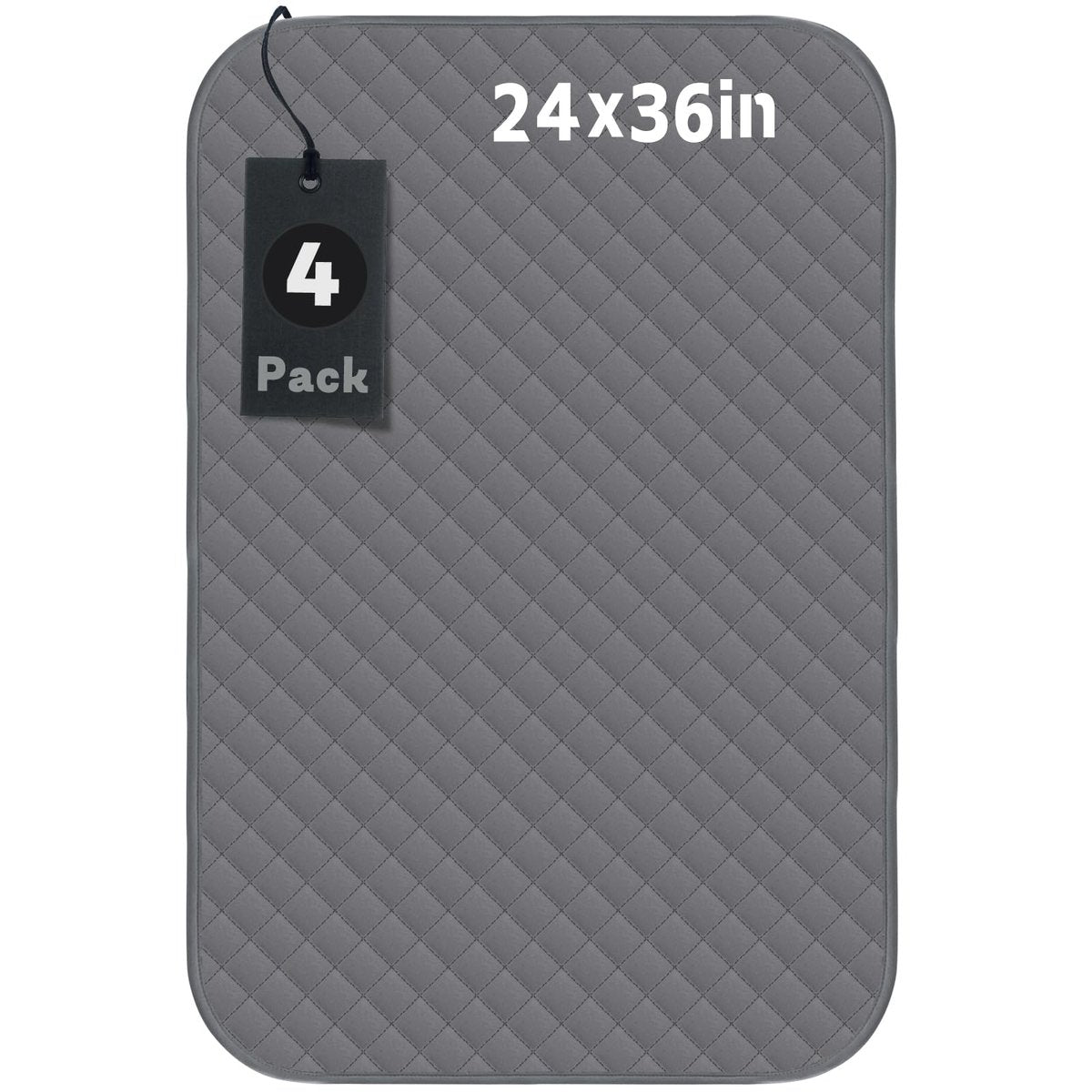 Brosive wasserdichte Bettschutzauflagen 24x36 Zoll (4er-Pack) – Waschbare Inkontinenzauflagen für Kinder, Erwachsene, Senioren und Haustiere