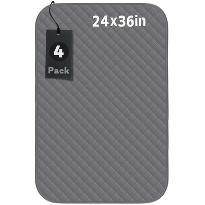 Brosive wasserdichte Bettschutzauflagen 24x36 Zoll (4er-Pack) – Waschbare Inkontinenzauflagen für Kinder, Erwachsene, Senioren und Haustiere