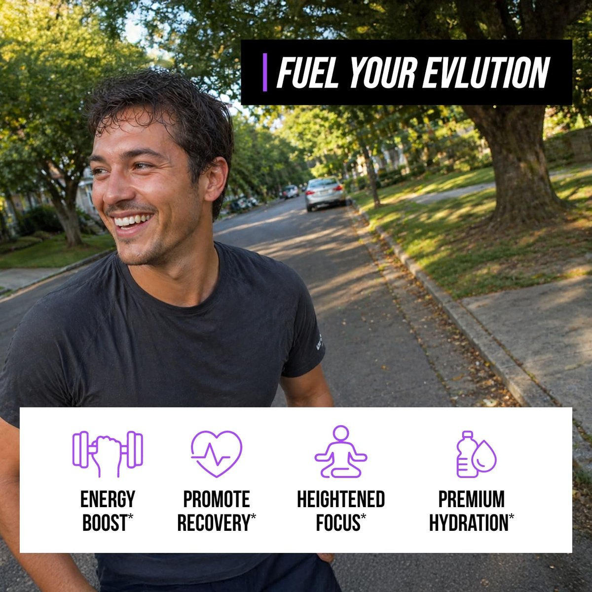 EVL BCAAs Aminosäuren Pulver - BCAA Energie Pre Workout Pulver für Muskelregeneration, schlanken Muskelaufbau und Ausdauer - Erfrischendes Post Workout Getränk mit 6 wichtigen Elektrolyten - Grape Splash, 30 Portionen