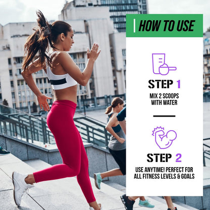 EVL BCAAs Aminosäuren Pulver - BCAA Energie Pre Workout Pulver für Muskelregeneration, schlanken Muskelaufbau und Ausdauer - Erfrischendes Post Workout Getränk mit 6 wichtigen Elektrolyten - Grape Splash, 30 Portionen