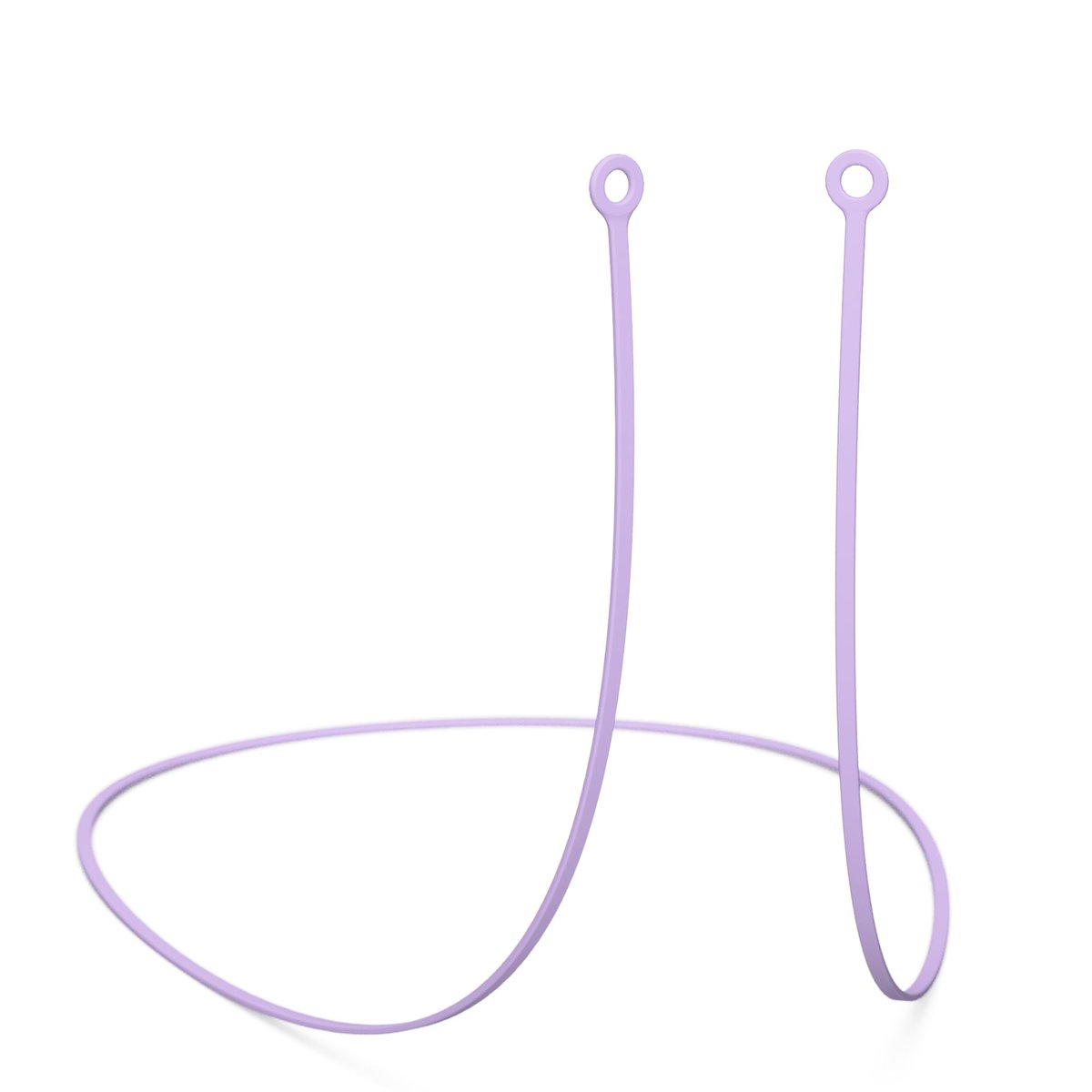 CURVD Ohrstöpsel Schlüsselband aus flexiblem Silikon, 66 cm – Kompatibel mit Loop Quiet/Engage/Experience, Vibes und mehr – Lila