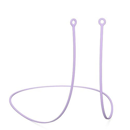 CURVD Ohrstöpsel Schlüsselband aus flexiblem Silikon, 66 cm – Kompatibel mit Loop Quiet/Engage/Experience, Vibes und mehr – Lila