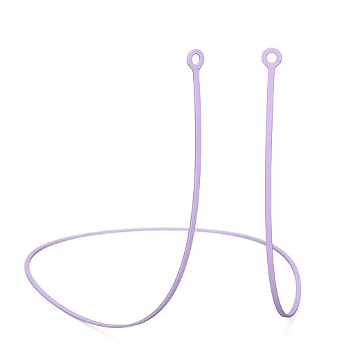 CURVD Ohrstöpsel Schlüsselband aus flexiblem Silikon, 66 cm – Kompatibel mit Loop Quiet/Engage/Experience, Vibes und mehr – Lila