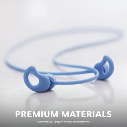 CURVD Ohrstöpsel Schlüsselband aus flexiblem Silikon, 66 cm – Kompatibel mit Loop Quiet/Engage/Experience, Vibes und mehr – Lila
