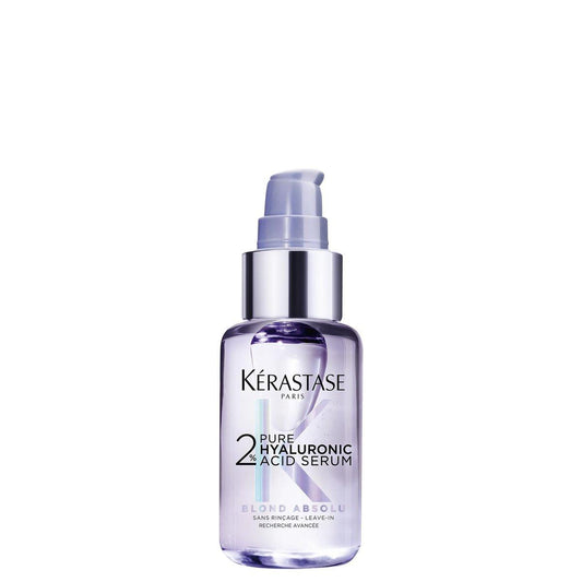 Kerastase Blond Absolu Hyaluronic Acid Hair Serum für blondiertes und gesträhntes blondes Haar – repariert geschädigtes Haar & beruhigt die Kopfhaut, spendet sofort Feuchtigkeit und verleiht Glanz, 50 ml