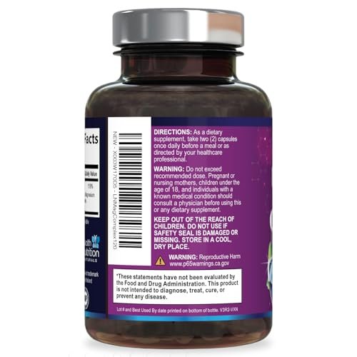 Magnesium Komplex 500mg pro Portion – Hochdosierte Magnesium-Kapseln mit maximaler Absorption für Muskel-, Nerven-, Knochen- und Herzgesundheit, Citrat-Komplex, glutenfrei, nicht-GVO – 120 Kapseln