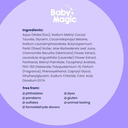 Baby Magic Calming Baby Bad – 16,5 Fl Oz, sanfte Reinigung für Babys Haut