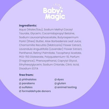 Baby Magic Calming Baby Bad – 16,5 Fl Oz, sanfte Reinigung für Babys Haut