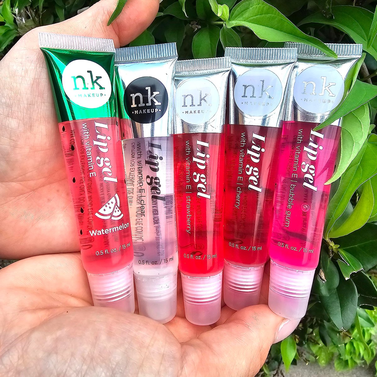 The Make-Up Artist Project Lipgloss-Set mit 5 Lip Gelen - Klar, Wassermelone, Erdbeere, Kirsche & Kaugummi - Feuchtigkeitsspendende Lipglosse mit Vitamin E