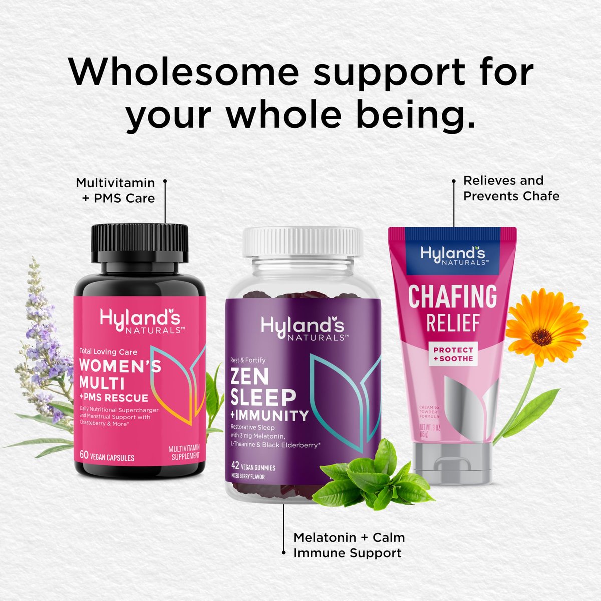 Hyland's Rest and Fortify Zen Schlafhilfe und Immununterstützung, 42 vegane Gummibärchen, mit Melatonin und L-Theanin für besseren Schlaf sowie Bio-Holunderbeere, Vitamin C und Zink
