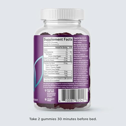 Hyland's Rest and Fortify Zen Schlafhilfe und Immununterstützung, 42 vegane Gummibärchen, mit Melatonin und L-Theanin für besseren Schlaf sowie Bio-Holunderbeere, Vitamin C und Zink