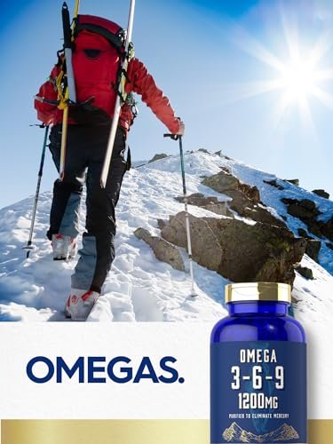 Carlyle Omega 3-6-9 Kapseln | 1.200 mg | 180 Weichkapseln | Dreifacher Omega-Komplex mit Fisch-, Leinsamen- und Borretschöl | EPA & DHA | Non-GMO & Glutenfrei