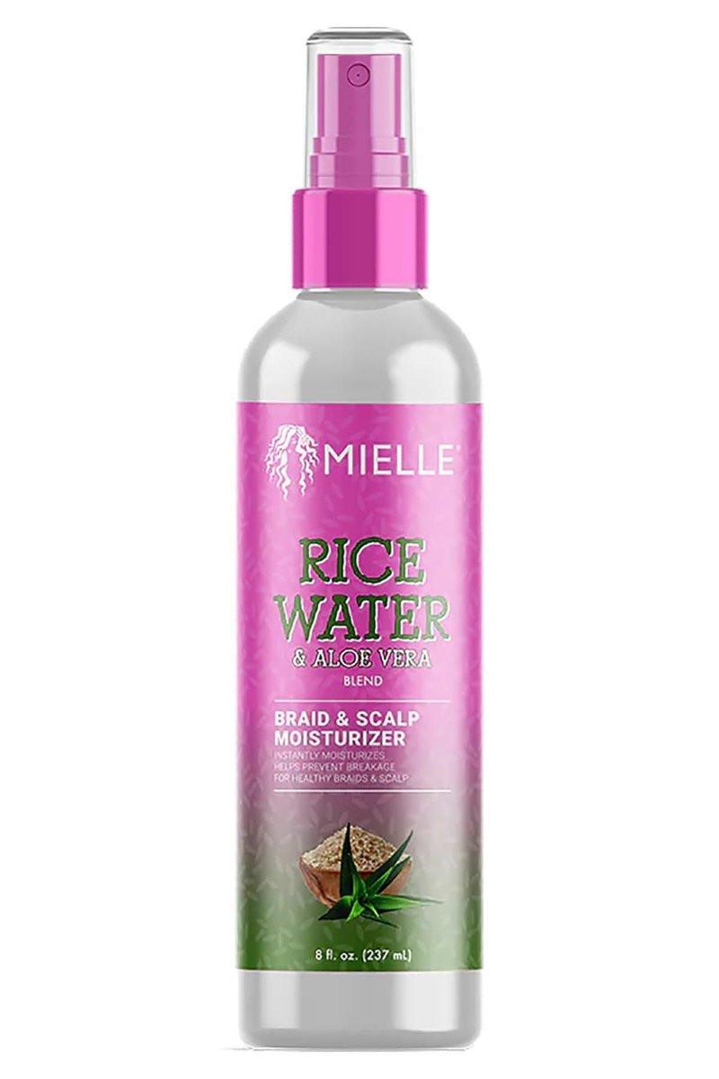 Mielle Rice Water & Aloe Vera Blend Braid & Scalp Moisturizer 8 Fl Oz (2er-Pack) – Feuchtigkeitsspray für Zöpfe und Kopfhaut