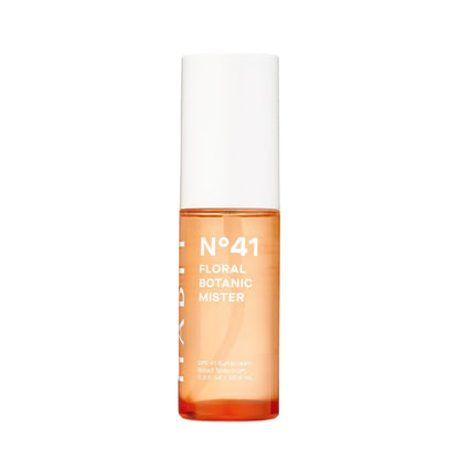 HABIT N°41 Florales Botanisches Gesichtssonnenspray SPF 41 – Berührungslose Anwendung über Make-up, Reisegröße 0,9 oz