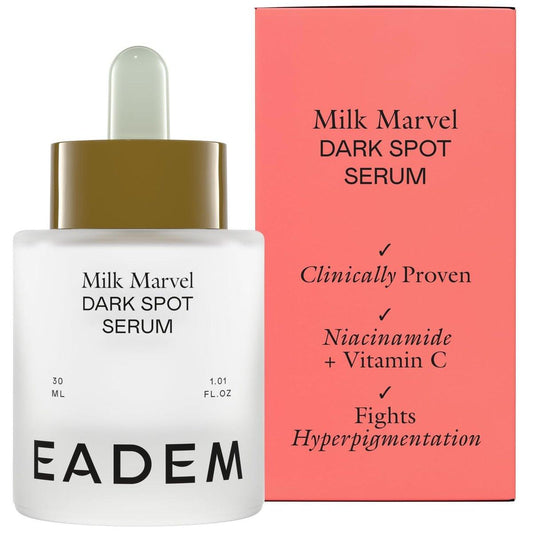 EADEM Milk Marvel Dark Spot Serum – Vitamin C Gesichtsserum mit Niacinamid, natürlicher Dunkelfleckentferner für Gesicht und Körper, 30 ml