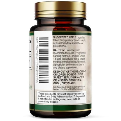 Magnesiumcitrat 1000 mg pro Portion – Extra starkes Magnesium für Knochen-, Muskel-, Nerven- und Herzgesundheit, natürliches Magnesiumpräparat für Ruhe und Ganzkörperunterstützung, in den USA abgefüllt – 120 Kapseln