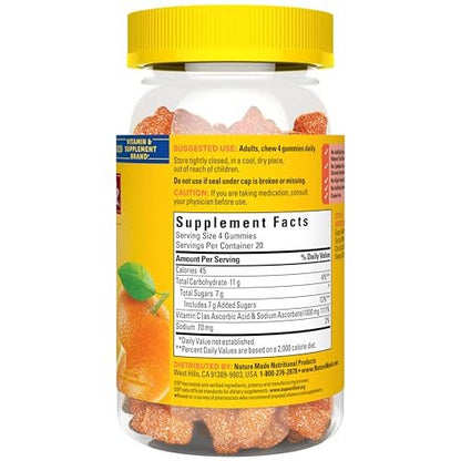 Nature Made Vitamin C 500 mg Kautabletten – Immunsystem stärken, 150 Tabletten, 150 Tage Vorrat