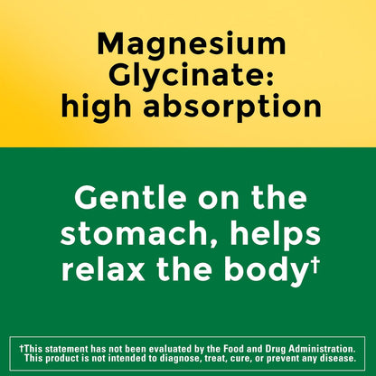 Nature Made Hochdosiertes Magnesiumglycinat Gummis 100 mg pro Portion – Unterstützung für Muskeln, Nerven, Knochen und Herz – Magnesiumergänzung, 40 Gummis, 20 Tage Vorrat
