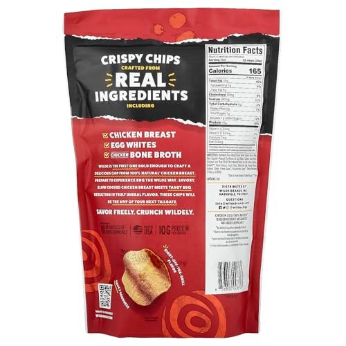 Wilde Snacks Protein Chips BBQ – 113g Proteinhaltige Chips mit BBQ-Geschmack