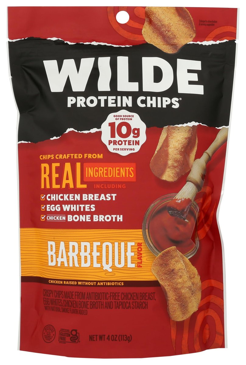 Wilde Snacks Protein Chips BBQ – 113g Proteinhaltige Chips mit BBQ-Geschmack