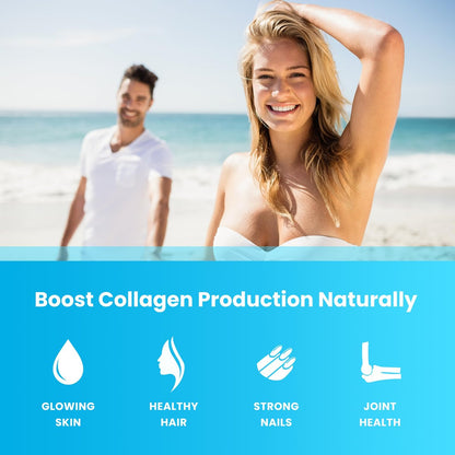 NutraChamps Collagen Boosting Gummies – Vegane Kollagen-Booster Gummibärchen für Frauen und Männer, 60 Pfirsich-Vitamin-Gummis