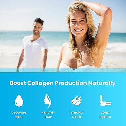 NutraChamps Collagen Boosting Gummies – Vegane Kollagen-Booster Gummibärchen für Frauen und Männer, 60 Pfirsich-Vitamin-Gummis