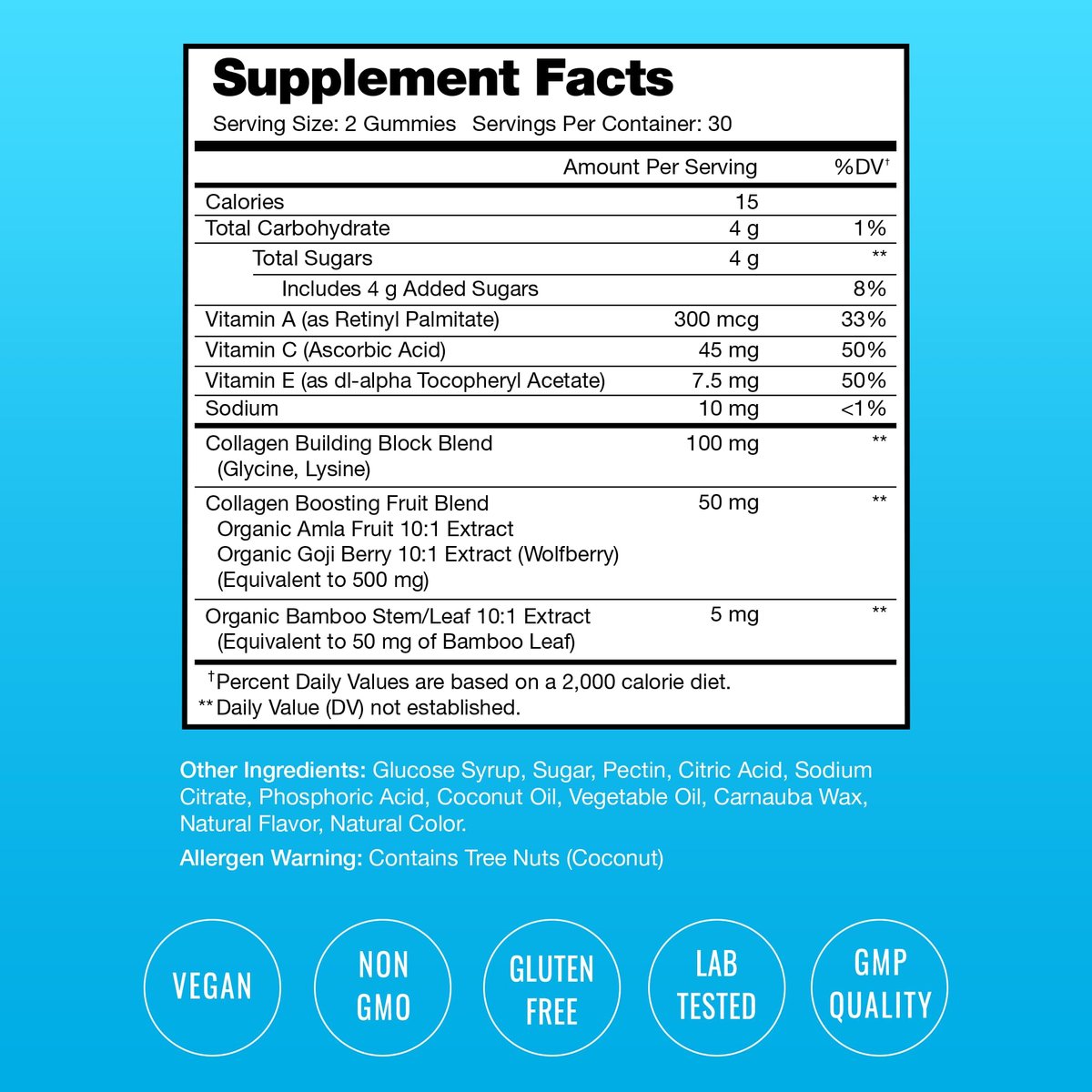 NutraChamps Collagen Boosting Gummies – Vegane Kollagen-Booster Gummibärchen für Frauen und Männer, 60 Pfirsich-Vitamin-Gummis