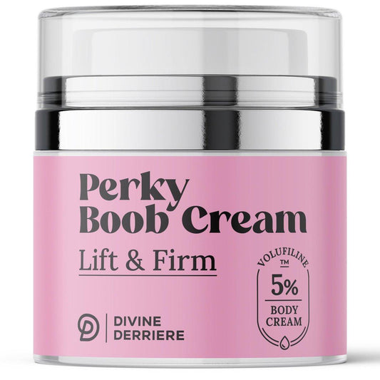 Divine Derriere Perky Body Cream – Straffende & festigende Körpercreme für Brust und Dekolleté mit Volufiline