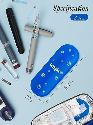 Leng Ke Kühlpacks, TSA-geprüfte Kühlpacks für Insulin-Reisekühltasche (4er-Pack)