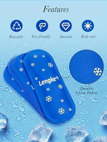 Leng Ke Kühlpacks, TSA-geprüfte Kühlpacks für Insulin-Reisekühltasche (4er-Pack)